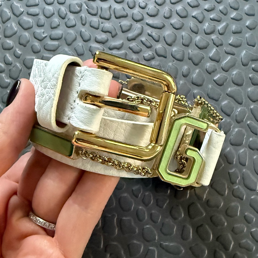 Dolce & Gabbana White and Gold Belt